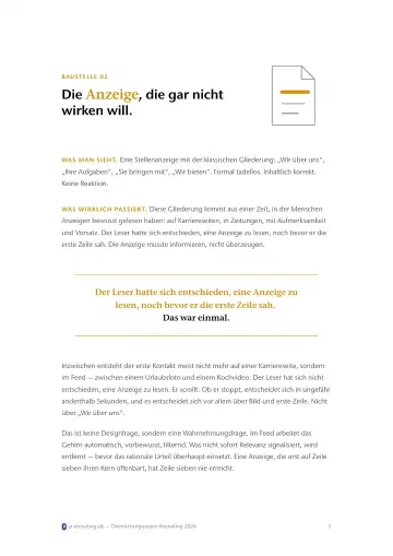 Auftakt der zweiten Baustelle mit Diagnose und Einordnung